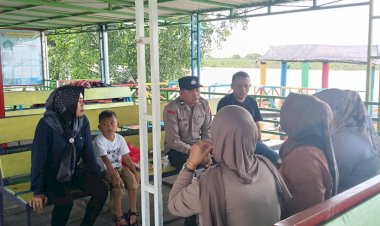 Polsek-Jabon-Siagakan-Personel-di-Wisata-Bahari-Tlocor-Selama-Libur-Idul-Fitri-2025
