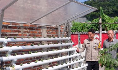 Polsek-Candi-Apresiasi-Program-Ketahanan-Pangan-Berbasis-Hidroponik-di-Desa-Bligo