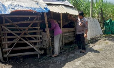 Kanit-Binmas-Polsek-Prambon-Himbau-Peternak-Kambing-Jaga-Kesehatan-Hewan-Kurban-Jelang-Idul-Adha