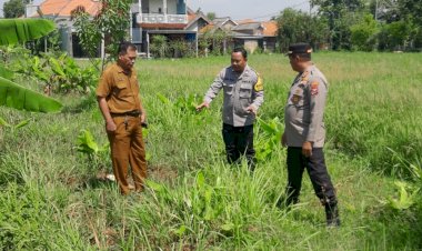 Kapolsek-Sukodono-Tinjau-Lahan-Bumdes-Bangsri-Dukung-Program-Ketahanan-Pangan-Nasional