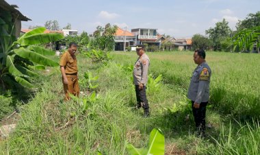 Polresta-Sidoarjo-|-Kapolsek-Sukodono-Tinjau-Lahan-Bumdes-Bangsri-Dukung-Program-Ketahanan-Pangan-Nasional