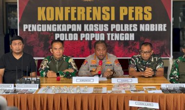 Kamp-KKB-di-Nabarua-Dibongkar-Aparat-Gabungan,-Ratusan-Amunisi-dan-Puluhan-Juta-Rupiah-Diamankan