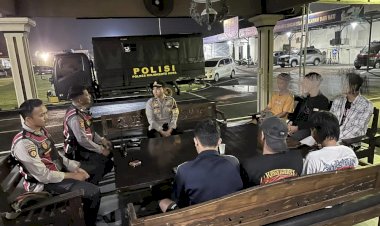 Patroli-Pamapta-Polres-Mojokerto-Kota-Gagalkan-Tawuran-Jelang-Sahur
