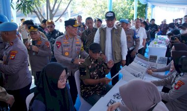 Polri-Gelar-Bakti-Kesehatan-dan-Pangan-Murah-Serentak,-Sentuh-Ojol-hingga-Buruh-Menjelang-Idulfitri
