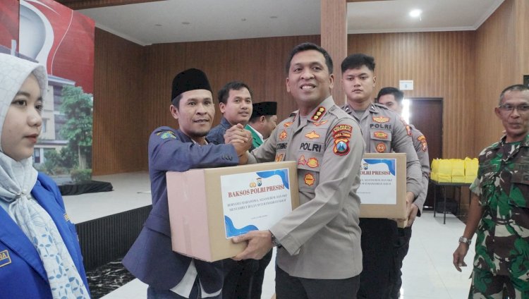 Sambut Ramadhan, Polresta Sidoarjo Gandeng Mahasiswa dan OKP Gelar Baksos Presisi