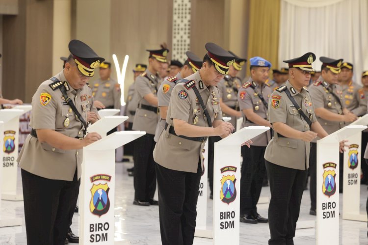Kapolda Jatim Pimpin Sertijab Pejabat Utama dan Sejumlah Kapolres