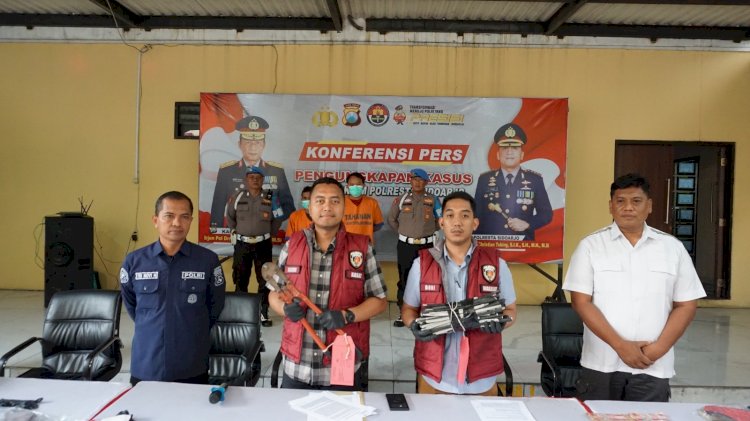 Dua Karyawan Curi Kabel Listrik Milik Gudang di Jatikalang Krian