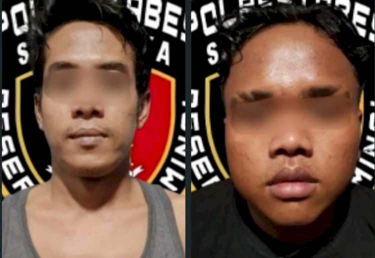 Polrestabes Surabaya Berhasil Amankan Dua Tersangka Curat Spesialis Minimarket