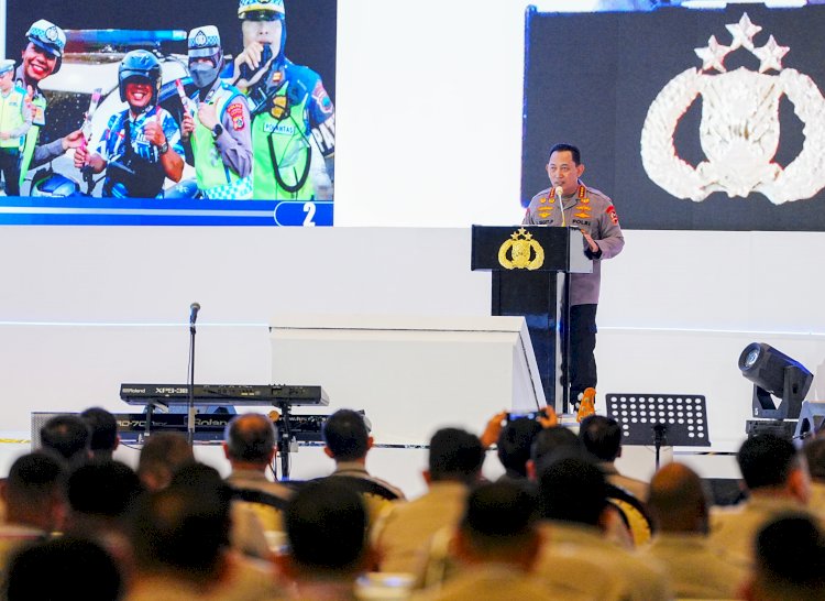 Buka Rakernis Fungsi Lantas, Kapolri Minta Optimalisasi Pelayanan Masyarakat