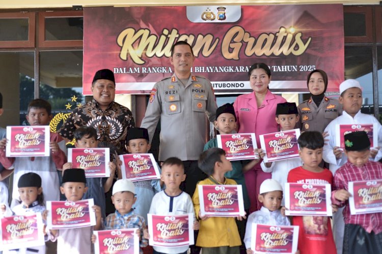 Khitan Gratis Polres Situbondo Untuk Masyarakat Sambut Hari Bhayangkara ke-79