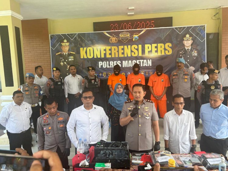 Polres Magetan Berhasil Tangkap Komplotan Pembobol ATM Lintas Provinsi