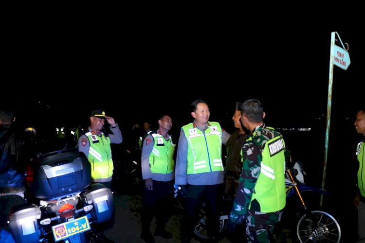 Patroli Bermotor Sinergitas TNI–Polri Amankan Malam 1 Suro di Kabupaten Magetan