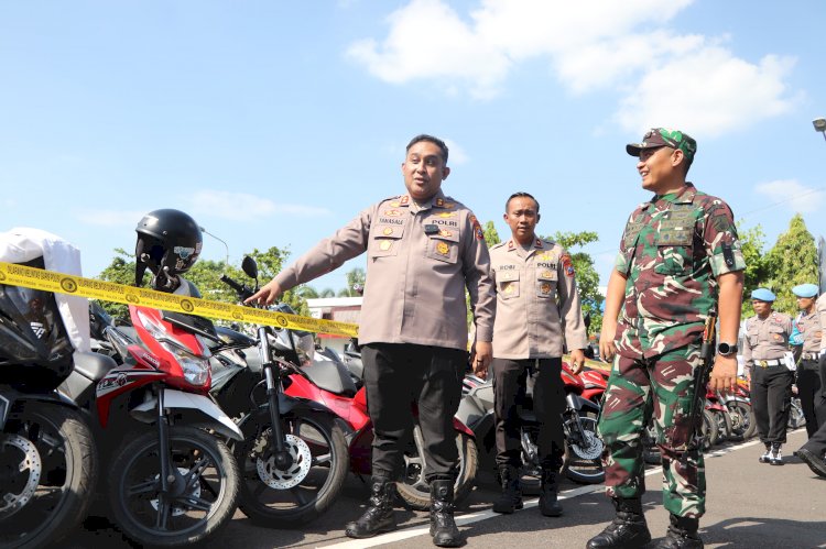 Polres Tuban, Pulangkan 224 Unit Kendaraan Roda Dua, 73 Unit Belum Diketahui Pemiliknya