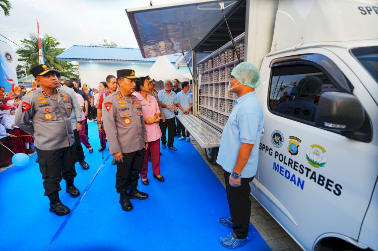 Kapolri Tinjau Pelaksanaan SPPG Polrestabes Medan, Pastikan MBG Tepat Sasaran