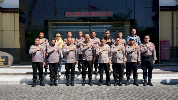 Puslitbang Polri Tinjau Kendaraan Dinas Operasional di Polresta Sidoarjo