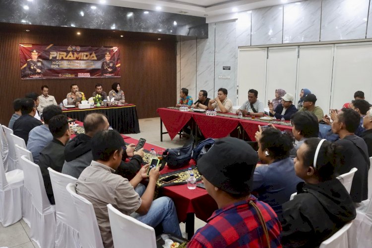 Perkuat Sinergitas Melalui Piramida Kapolres Probolinggo Ajak Awak Media Jaga Kamtibmas