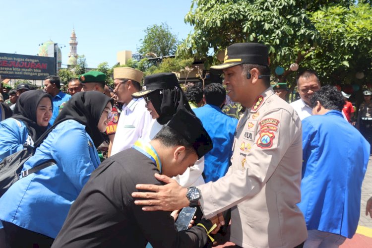 Tiga Kali Aksi Mahasiswa di Mapolresta Sidoarjo Berlangsung Damai dan Kondusif