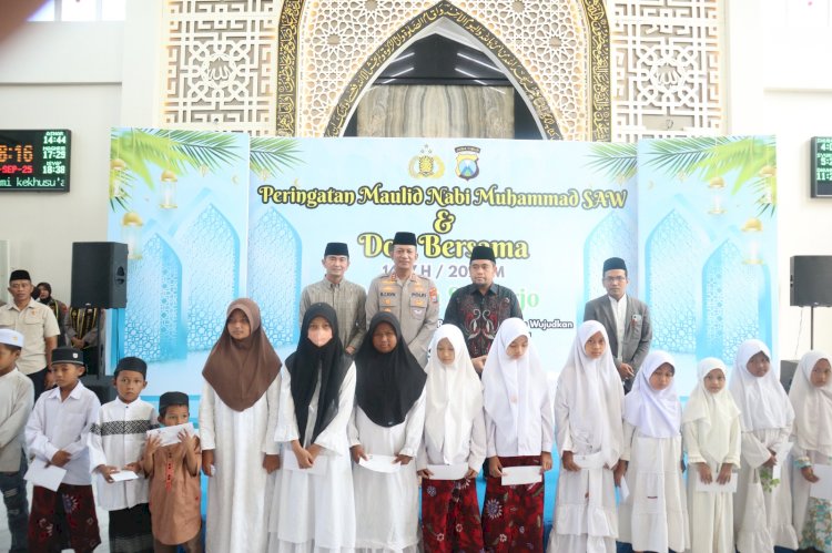 Polresta Sidoarjo Gelar Peringatan Maulid Nabi dan Doa Bersama