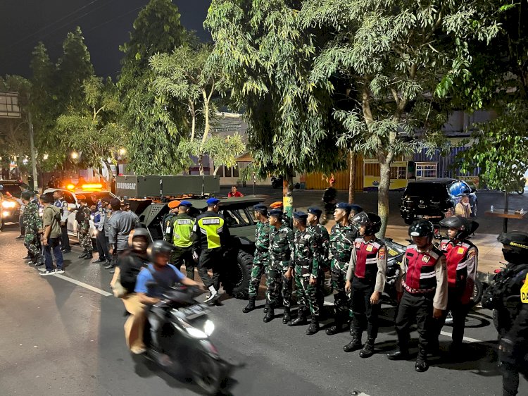Polres Madiun Kota Patroli Gabungan Skala Besar Wujud Sinergi Harkamtibmas