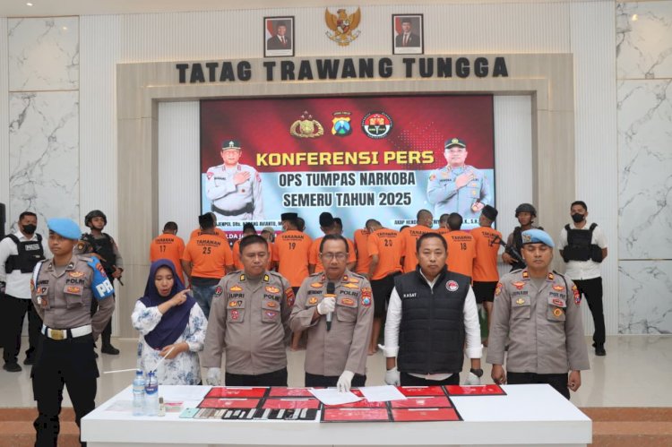 OPS Tumpas Narkoba 2025 Polres Pamekasan Berhasil Amankan 19 Tersangka dari 14 Kasus yang Terungkap
