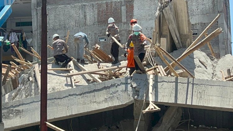 Sebanyak 208 Personel Polresta Sidoarjo Amankan Proses Evakuasi di Ponpes Al Khoziny
