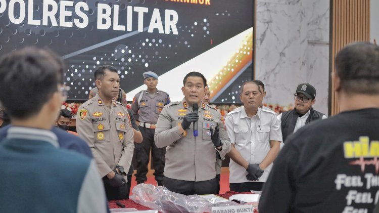 Polres Blitar Berhasil Amankan Tersangka Begal 2 Bulan Beraksi di 18 TKP