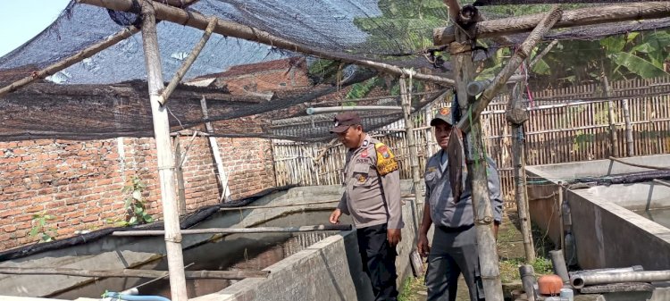 Polsek Tarik Lakukan Patroli Ketahanan Pangan di Desa Mergosari