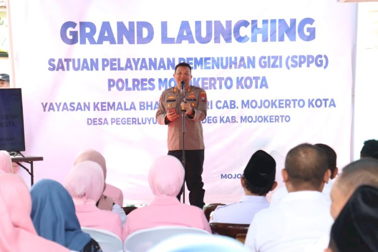 Kapolres Mojokerto Kota Resmikan SPPG Dukung Penuh Program Makan Bergizi Gratis