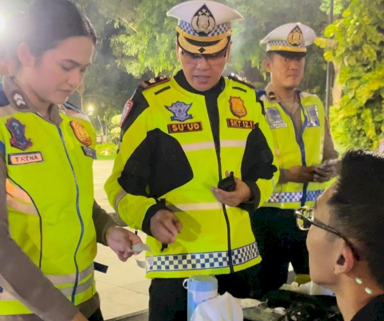 Polisi Gelar Razia Pengemudi Usai Pesta Halloween di Surabaya, Antisipasi Laka Lantas