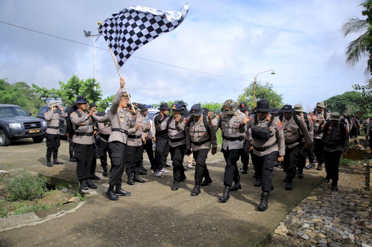 Personel Polres Madiun Napak Tilas ke Monumen Sakip–Sanali