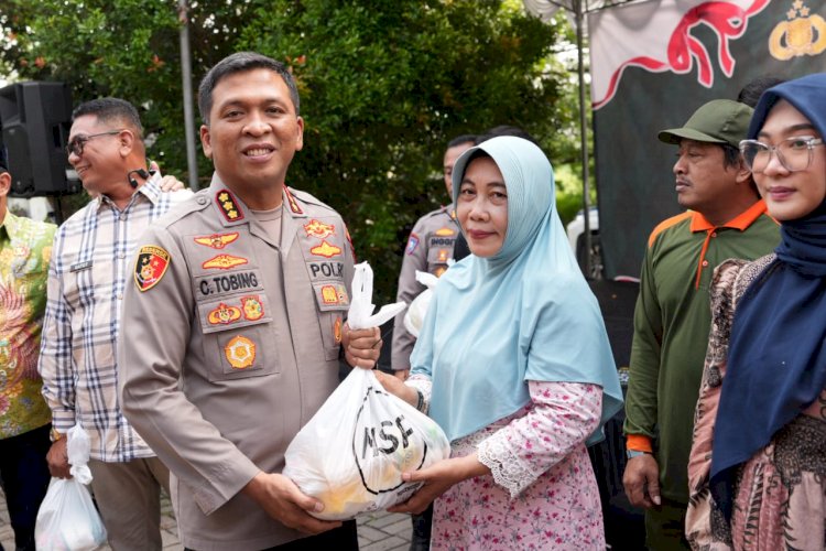 Sambut Natal, Mawar Sharon Gandeng Pemkab dan Polresta Sidoarjo Bagikan Bantuan Masyarakat
