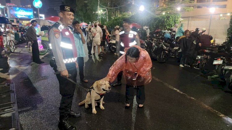 Baharkam Polri Kerahkan K-9 Jaga Keamanan Perayaan Tahun Baru di HI