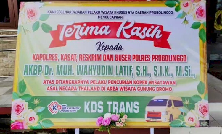 Disporapar dan Pelaku Pariwisata Apresiasi Polres Probolinggo Ungkap Pencurian di Bromo