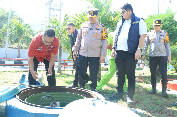 Polres Gresik Pantau SPBU Pastikan Stok Aman di Libur Lebaran