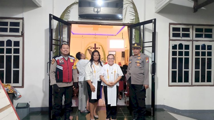 Polisi Sidoarjo Amankan Ibadah Jumat Agung
