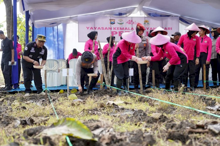 Polres Bojonegoro Sulap Lahan Kosong Jadi Kebun Jagung Wujudkan Swasembada Pangan
